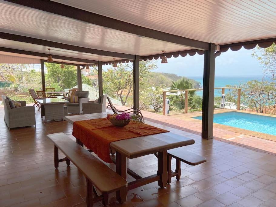Le Caillou *** Belle Villa, 4 Chambres, Piscine, Vue Mer *** Le Diamant Buitenkant foto